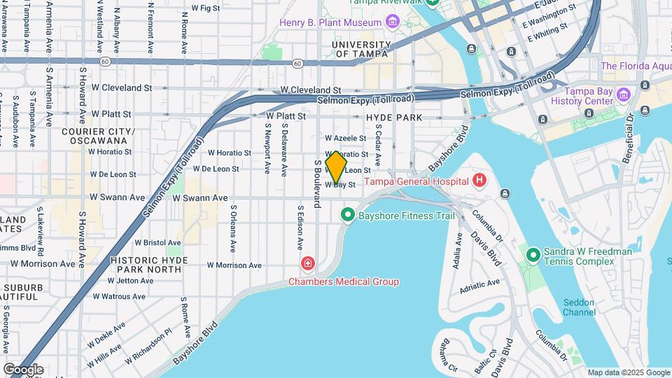702 W Bay St Map and Location Details