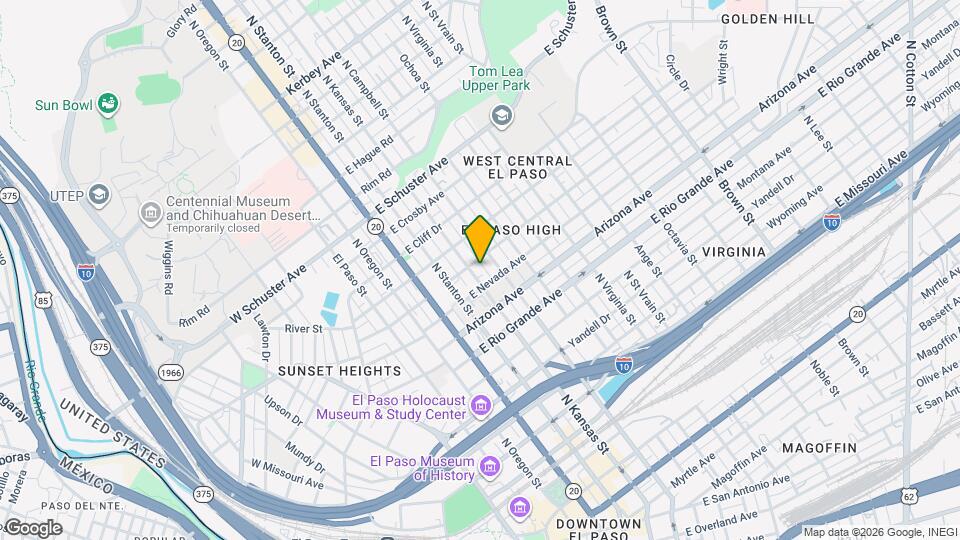 1214 N Kansas St Map and Location Details