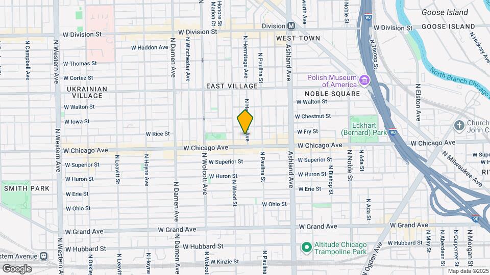 816 N Hermitage Ave Map and Location Details