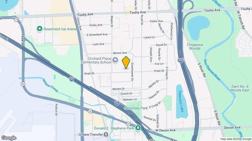 1900 Pratt Ave Mapa y Detalles de la Ubicación