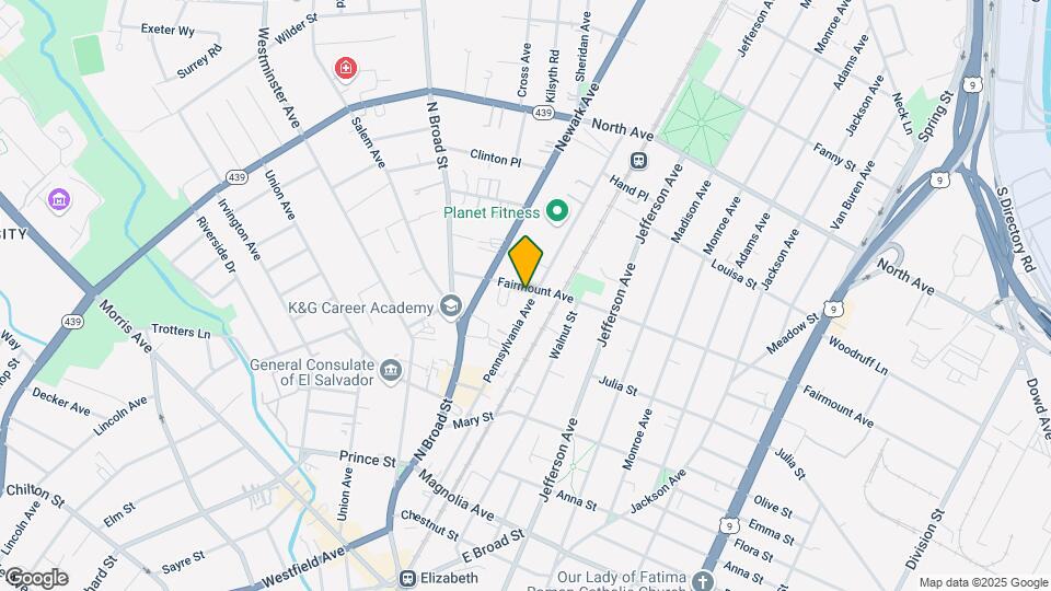 1204 Fairmount Ave, Unit 2F Map and Location Details