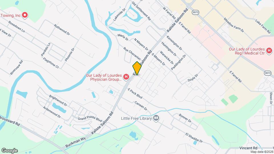 3201 Kaliste Saloom Rd Mapa y Detalles de la Ubicación