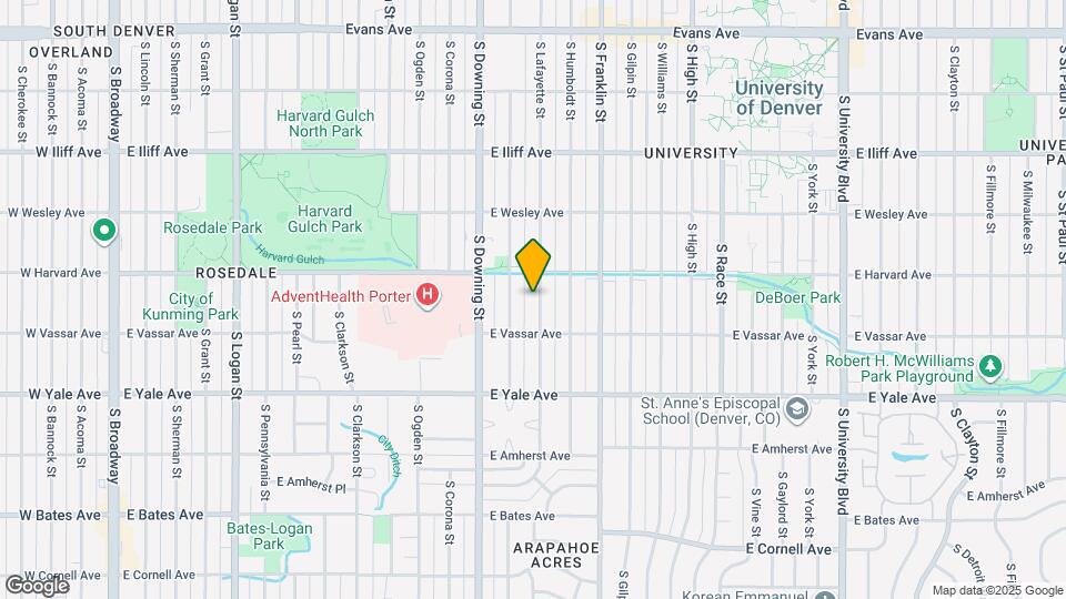 2545 S Lafayette St Map and Location Details