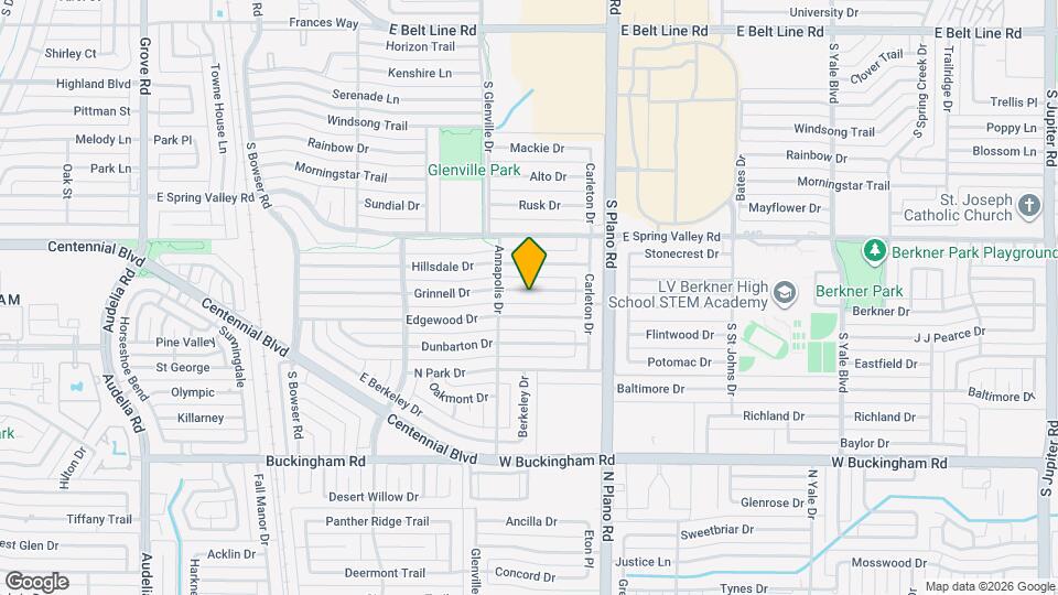 1308 Grinnell Dr Map and Location Details