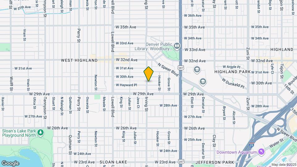 3269 W Hayward Pl Map and Location Details