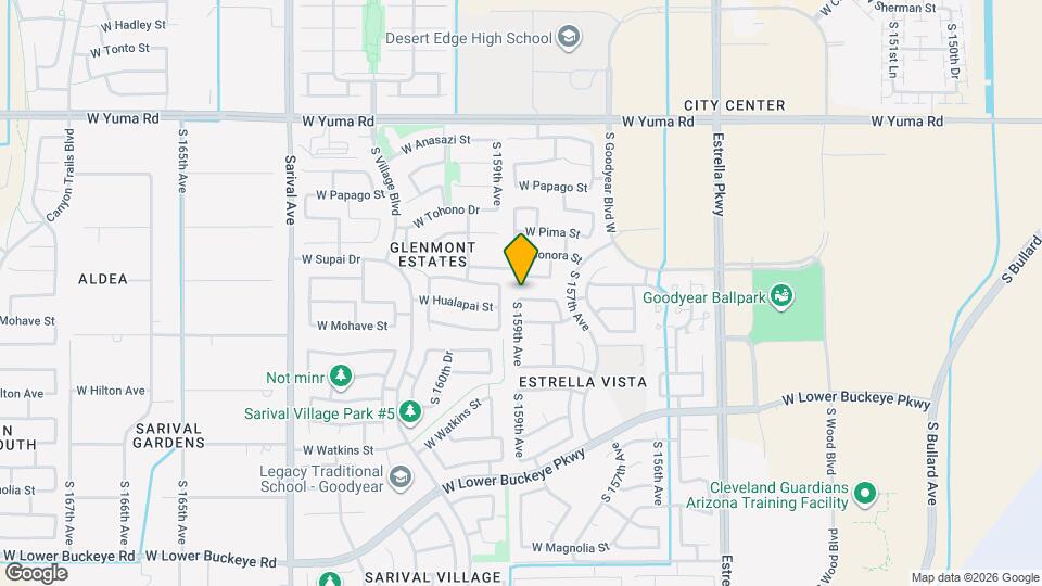 15884 W Cocopah St Map and Location Details