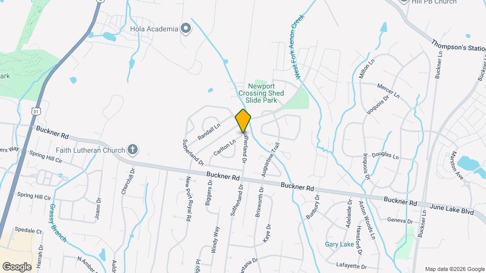 2134 Carlton Ln Mapa y Detalles de la Ubicación