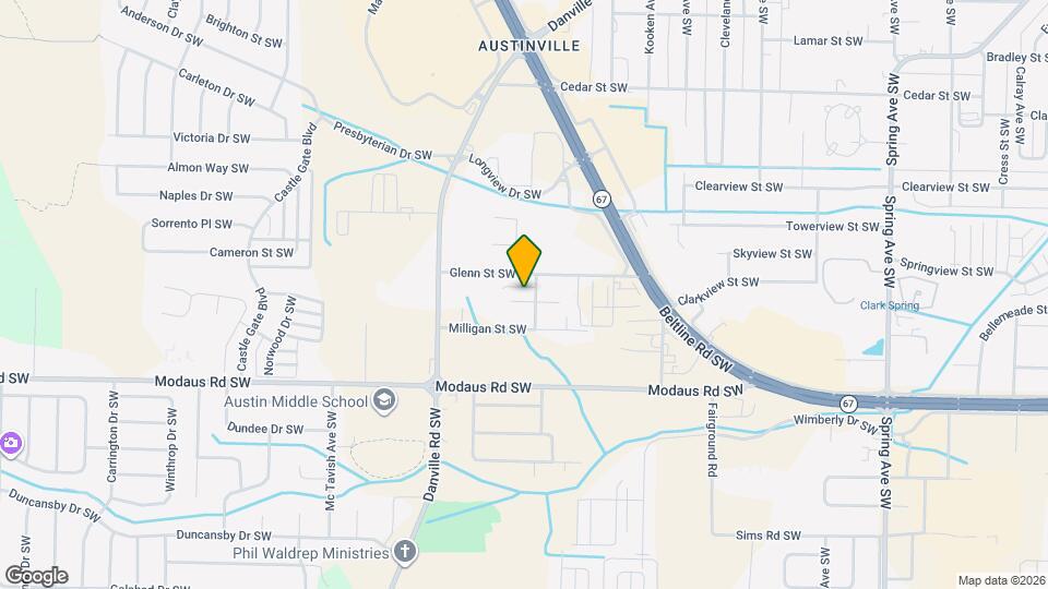 1804 Ororke Ln SW, Unit B Map and Location Details