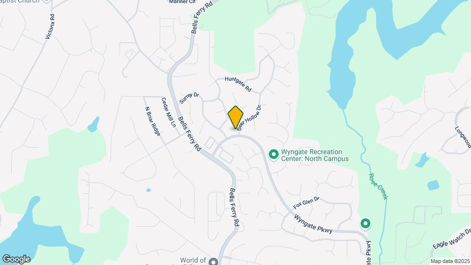 1001 Deer Hollow Dr Map and Location Details