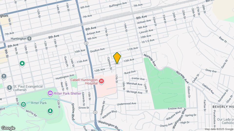 1206 17th St, Unit 1 Map and Location Details