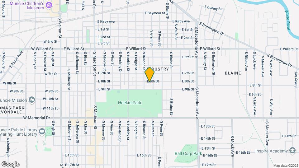 1109 E 8th St Mapa y Detalles de la Ubicación