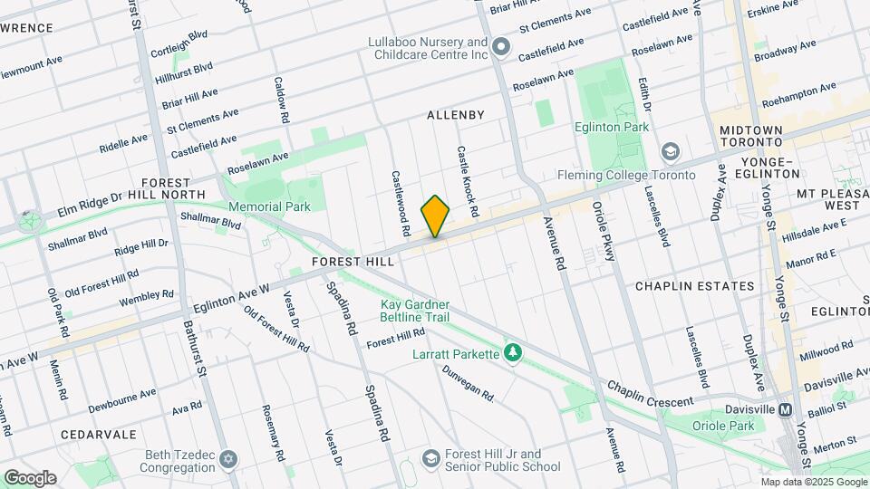 517 Eglinton Ave W Map and Location Details