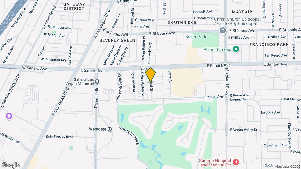 2605 Sherwood St Map and Location Details