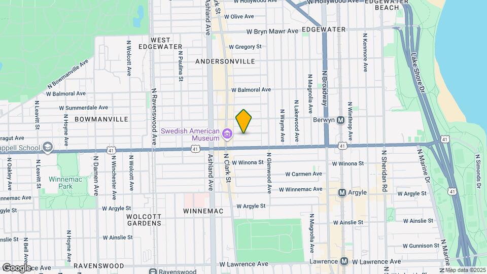 1455 W Farragut Ave Mapa y Detalles de la Ubicación