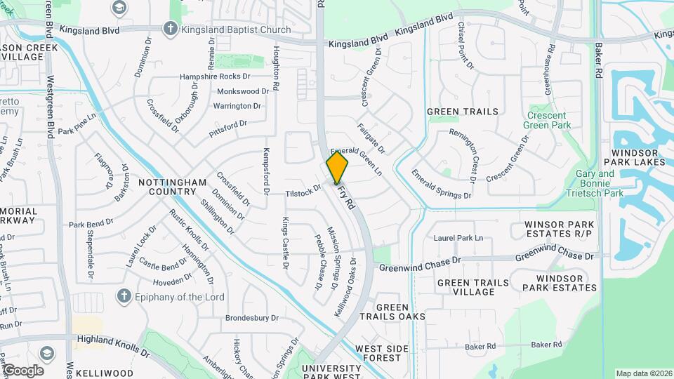 1406 S Fry Rd Map and Location Details