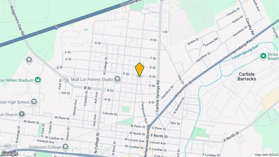 727 N Pitt St Map and Location Details