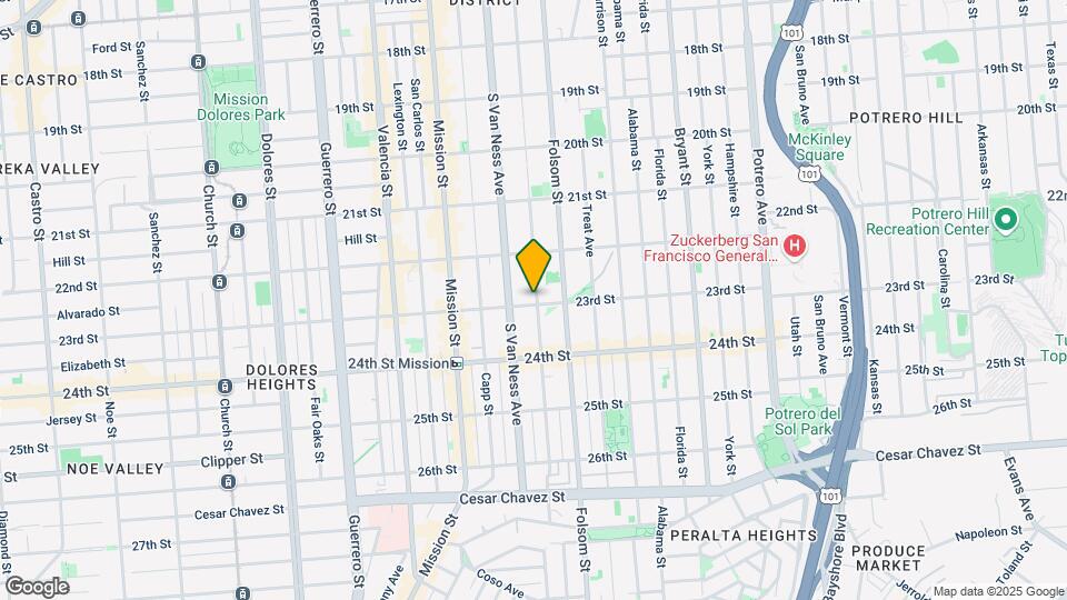 880-890 Shotwell St Map and Location Details