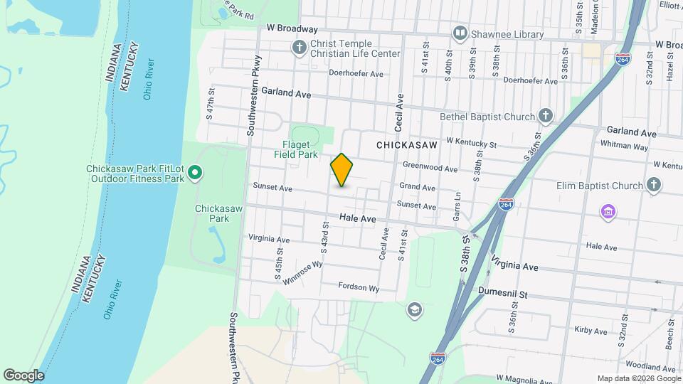 4221 Sunset Ave Map and Location Details