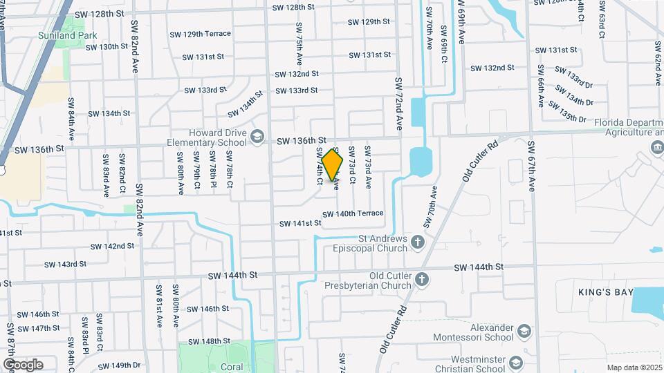 13840 SW 74th Ave Map and Location Details