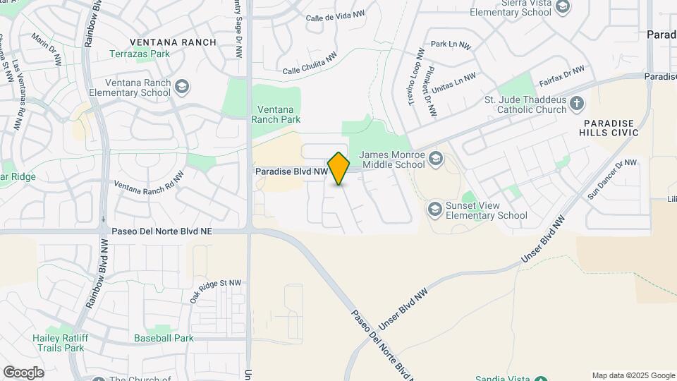 9723 Calle Chamisa NW Map and Location Details