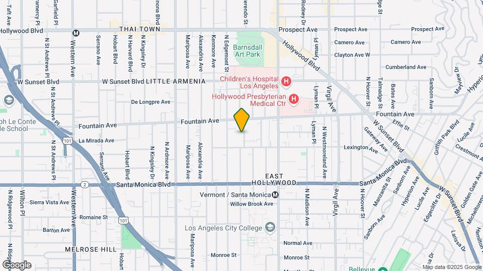 1227 N Berendo St Map and Location Details