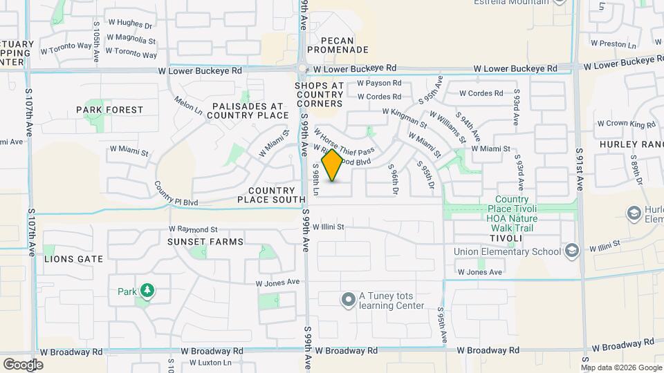 9815 West Riverside Avenue Map and Location Details
