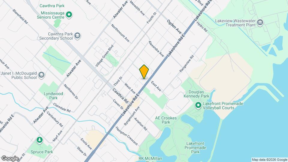 795 Lakeshore Rd E, Unit 2C Map and Location Details