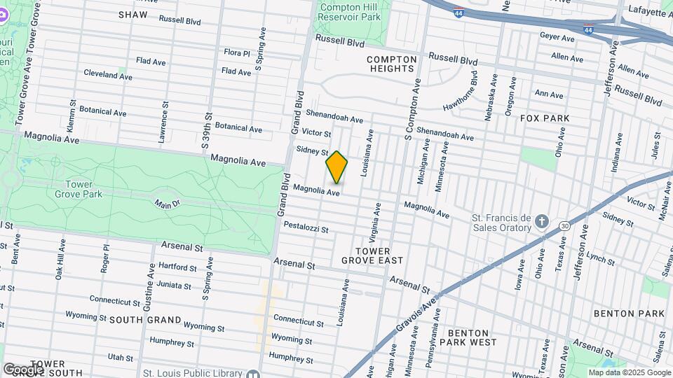 3439 Magnolia Ave Map and Location Details