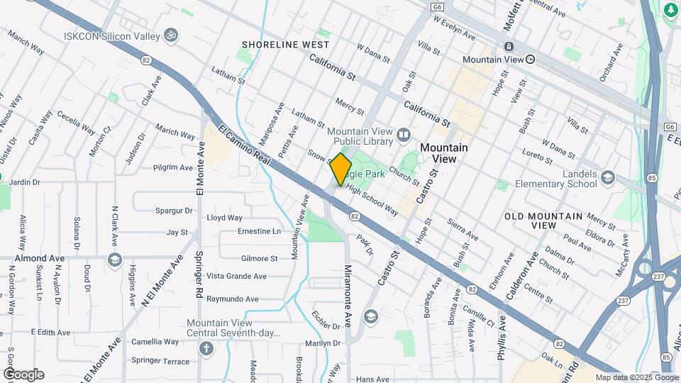 775 S Shoreline Blvd Map and Location Details