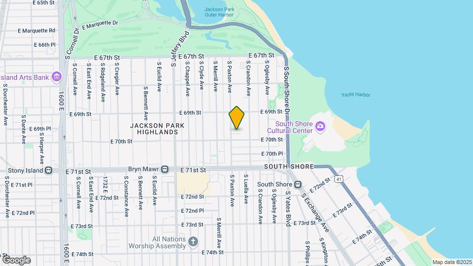 6945 S Paxton Ave Map and Location Details