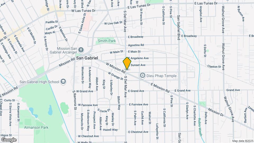 618-622 S Del Mar Ave Mapa y Detalles de la Ubicación