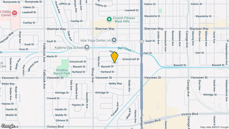 22213 Bassett St Map and Location Details