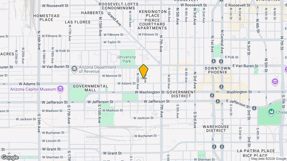 110 N 9th Ave Map and Location Details