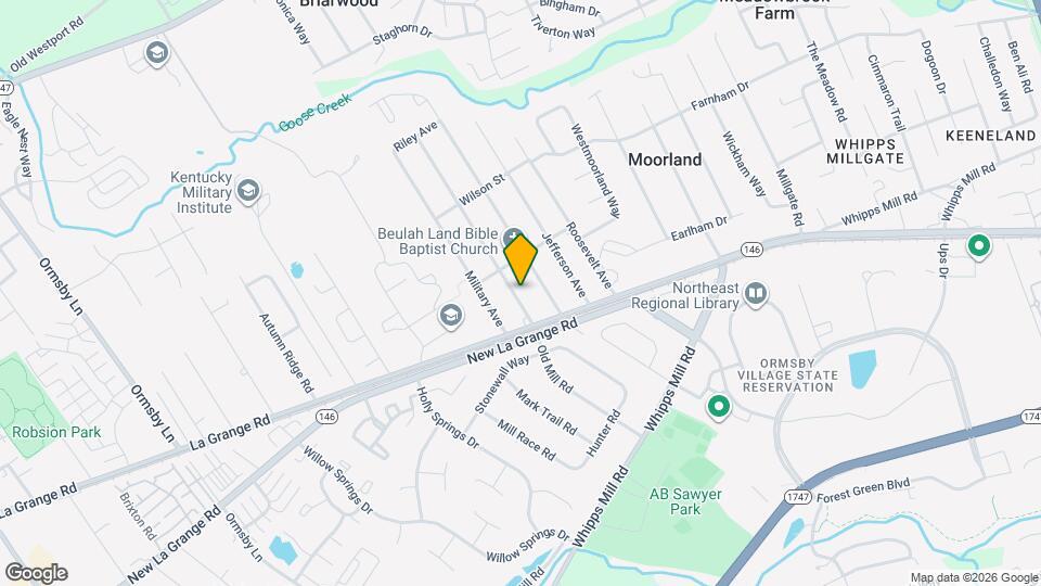 1613 Pershing Ave Map and Location Details