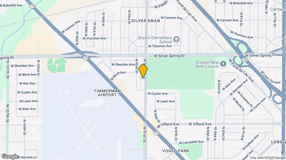 5447 N 91st St Map and Location Details