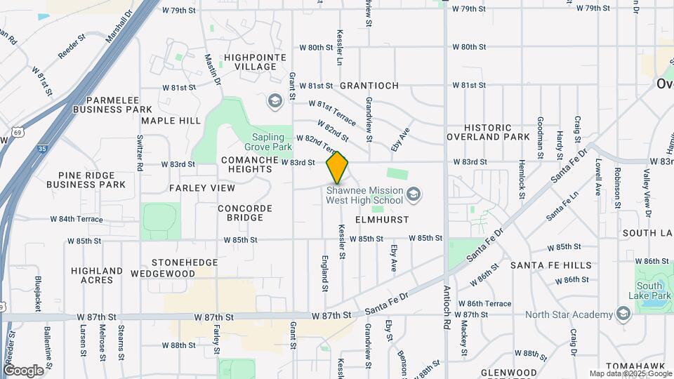 8322 Kessler St Map and Location Details