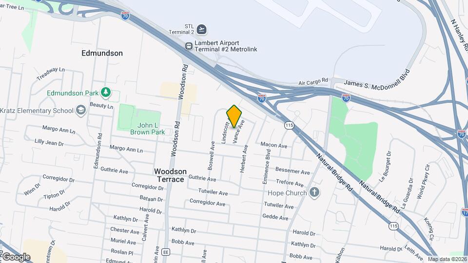 4423 Vance Ave Map and Location Details