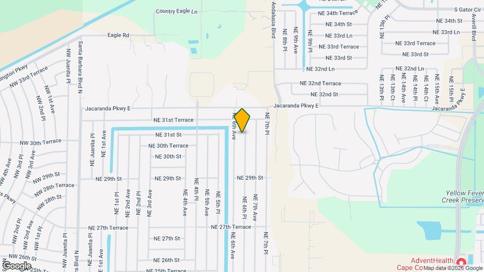 3026 NE 6th Pl Map and Location Details