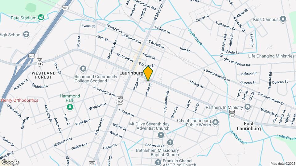 233 E Church St Mapa y Detalles de la Ubicación