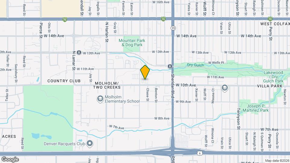 5528 W 10th Pl Mapa y Detalles de la Ubicación