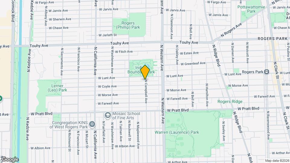 6938 N Campbell Ave Map and Location Details