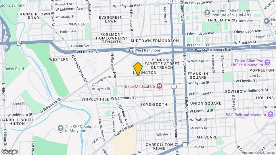 2227 W Lexington St Map and Location Details