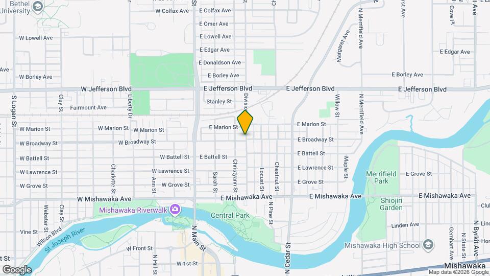 1009 Division St, Unit 1009 N. Division Map and Location Details