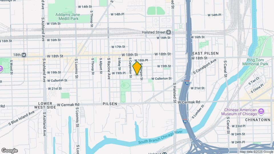 1016 W Cullerton St Map and Location Details