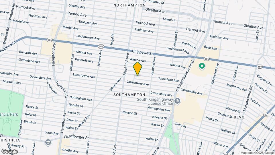 5302 Sutherland Ave, Unit A Mapa y Detalles de la Ubicación