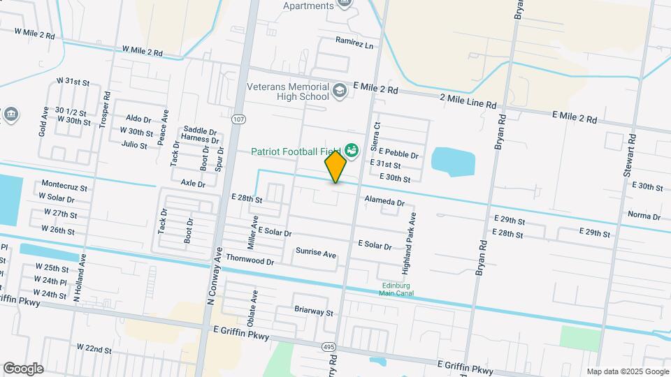 607 Alameda St Map and Location Details
