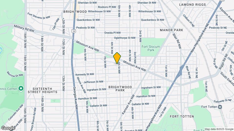 523 Longfellow St NW, Unit 1 Map and Location Details
