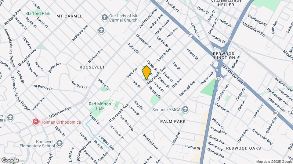 1021 Hudson St Map and Location Details