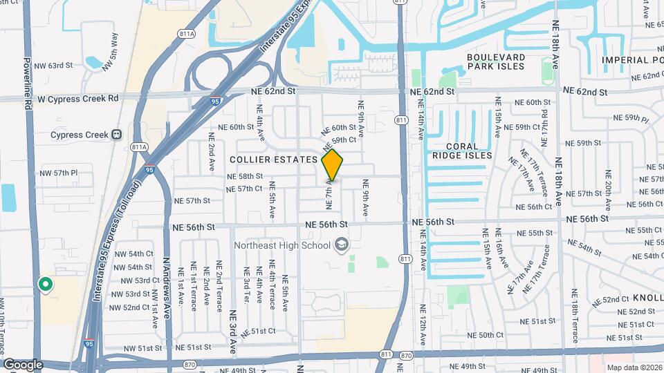 5700 NE 7th Ave Map and Location Details