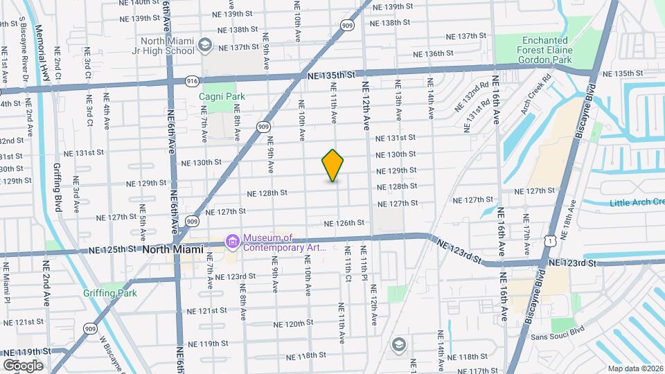 12800 NE 11th Ave Map and Location Details